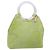 Céline Borsa a mano CELINE in suede argento verde chiaro Auth 141764