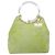 Céline Borsa a mano CELINE in suede argento verde chiaro Auth 141764 - vista 13