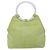 Céline Borsa a mano CELINE in suede argento verde chiaro Auth 141764 - vista 2