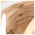 CHANEL Sac à main en agneau beige or CC Auth 135275V Doré - vue 20