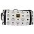 Borsa a spalla MCM Logogram Vicetos in pelle PVC bianca e oro Auth BA5873 Bianco D'oro - vista 13