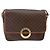 Céline Borsa a spalla circolare in tela Macadam CELINE in pelle PVC marrone oro Auth 141611 D'oro - vista 13