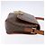 Céline Borsa a spalla circolare in tela Macadam CELINE in pelle PVC marrone oro Auth 141611 D'oro - vista 3