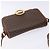 Céline Borsa a spalla circolare in tela Macadam CELINE in pelle PVC marrone oro Auth 141611 D'oro - vista 6
