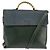 LOEWE Velazquez Borsa a Mano Pelle Suede 2in1 Verde Oro Auth BA6067 D'oro