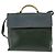 LOEWE Velazquez Borsa a Mano Pelle Suede 2in1 Verde Oro Auth BA6067 D'oro - vista 13