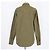 Camicia in denim verde militare a maniche lunghe Saint Laurent - vista 3