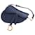 Dior Saddle Mini Bag Leather Handbag in Navy Blue  ref.2529552