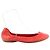 Hermès Bailarinas de ante rojo Roja