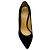 Décolleté in velluto nero Charlotte Olympia con cuore rosso - vista 4