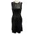 Vestido sin mangas de cuero de cordero Hugo Boss Black Syssy Negro