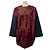 Abrigo de pelo de ternera leopardo rojo / negro de lana Longchamp Roja