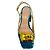 Pumps Slingback Cavalla Aqua Velvet di Rupert Sanderson con Oro - vista 4