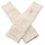 Manchons de bras Chanel Coco Mark Laine Mohair Blanc Multicolore