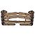 Jeremy Scott Gafas de sol claras marrones JS/HANDS/2 de Linda Farrow Castaño