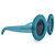 Jeremy Scott Gafas de sol oversize JSPool/3 azules de Linda Farrow 145 mm Turquesa - vista 2