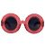 Jeremy Scott Gafas de sol oversize JSPool/4 de Linda Farrow en rosa 145 mm