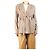 Autre Marque Taupe Wollmischung Jacke mit Gürtel - Größe UK 10 Braun