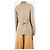 Autre Marque Taupe Wollmischung Jacke mit Gürtel - Größe UK 10 Braun - Ansicht 2