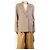 Autre Marque Taupe Wollmischung Jacke mit Gürtel - Größe UK 10 Braun - Ansicht 3