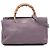 Bamboo Borsa shopper media in pelle di vitello viola con bambù Gucci Porpora