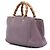 Bamboo Borsa shopper media in pelle di vitello viola con bambù Gucci Porpora - vista 2