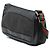 Bolso de Hombro de Denim Negro Gucci con Web - vista 2