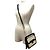 Borsa a Spalla Jimmy Choo in Pelle e Paglia Nero Beige - vista 3