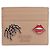 Saffiano Tarjetero Lip Spider 1MC025 de Prada Beige