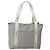 Chanel Borsa Tote in Nylon Grigio Argento CC Auth bs29478 Marrone