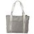 Chanel Borsa Tote in Nylon Grigio Argento CC Auth bs29478 Marrone - vista 13