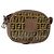 Fendi Borsa a spalla in tela Zucchino beige Auth ep10936