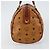 Borsa MCM Logogram Vicetos in pelle PVC marrone e oro Auth BA6052 D'oro - vista 3