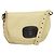 Céline Borsa a Spalla in Pelle CELINE con Borchie Crema Auth 141874 Crudo