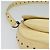 Céline Borsa a Spalla in Pelle CELINE con Borchie Crema Auth 141874 Crudo - vista 8