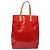LOUIS VUITTON Monogram Vernis Reade MM Borsa a Mano Rossa M91086 LV Auth 141504 Rosso - vista 13