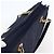 MCM Vicetos Logogram Tote Bag aus Canvas Navy Gold Auth BA5744 Golden Marineblau - Ansicht 6