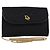 Borsa a spalla in tela a nido d'ape Christian Dior nera e oro Auth BA5626 Nero D'oro