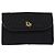 Borsa a spalla in tela a nido d'ape Christian Dior nera e oro Auth BA5626 Nero D'oro - vista 13
