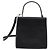 Borsa a mano in pelle Gancini Salvatore Ferragamo 2 in 1 Nero Oro Auth BA5941 - vista 2