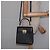 Borsa a mano in pelle Gancini Salvatore Ferragamo 2 in 1 Nero Oro Auth BA5941 - vista 23