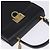 Borsa a mano in pelle Gancini Salvatore Ferragamo 2 in 1 Nero Oro Auth BA5941 - vista 6
