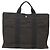 Hermès HERMES Handtasche Her Line MM Canvas Grau Silber Auth 141514 Braun - Ansicht 2
