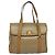 Céline Bolsa de mão em lona Macadam CELINE PVC Bege Ouro Auth 141071 Dourado - vista 13