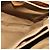 Céline Bolsa de mão em lona Macadam CELINE PVC Bege Ouro Auth 141071 Dourado - vista 20