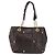 Bolsa de Ombro Chain Vala em Couro Marrom Dourado Salvatore Ferragamo Auth bs29113 - vista 13