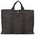 Hermès HERMES Handtasche Her Line MM Canvas Grau Silber Auth 141513 Braun - Ansicht 2