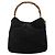 Borsa a mano GUCCI in pelle scamosciata 2 in 1 nera e oro 001 1732 1638 Auth 141717 Nero D'oro - vista 2