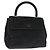 PRADA Borsa a Mano Camoscio Nero Oro Auth 141959 D'oro