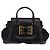 Bolso de mano de lona GG Gucci Negro Dorado Auth SW1542 - vista 13